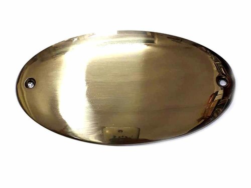 Targa porta casa ottone ovale - ottone,