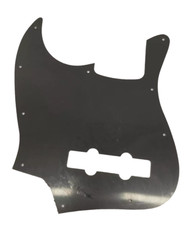 Battipenna Basso Elettrico tipo Fender Jazzmaster 3 Strati Nero Bianco Nero Abs
