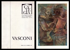 Opuscolo mostra FRANCO VASCONI. Galleria d'Arte Ca' Vegia - Lecco. 1 aprile 1967