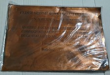 P.N.F- U.S.A FOGLIO IN RAME FED.ASSOC. PUGLIESI IN AMERICA NEW YOR -OFFERTA PATR