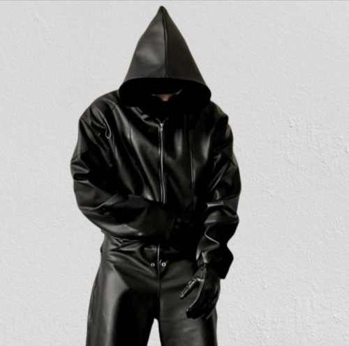 Tuta uomo oversize pelle - uomo, in