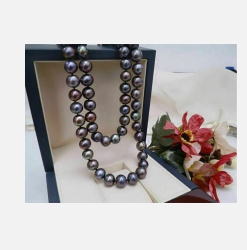 Elegante collana perle nere - elegante,