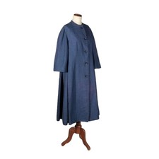 Cappotto Vintage Blu Italia Articolo di alta sartoria Anni '50