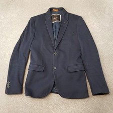 Giacca uomo Zara 40 blu jersey