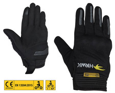 Guanti Moto UOMO Pelle e Mesh Omologati Protezioni in Carbonio Chiusura Strappo