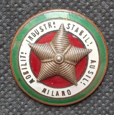 Distintivo operaio militarizzato WW1 Mobilita industrie stabili ausili Milano.