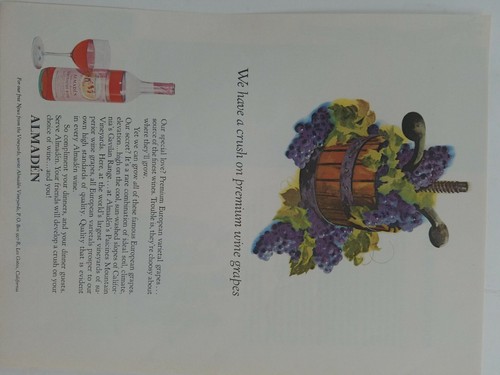 Bottiglia vino almaden - almaden, 60