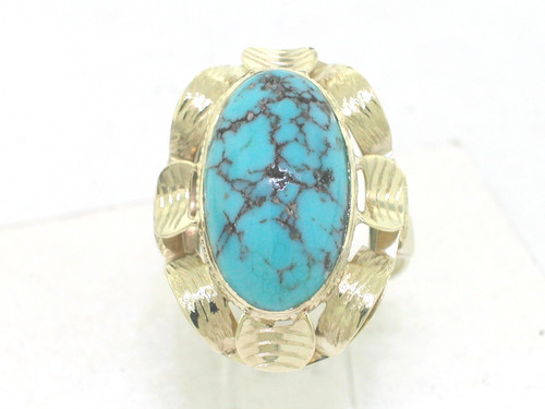 Anello turchese oro - , 585