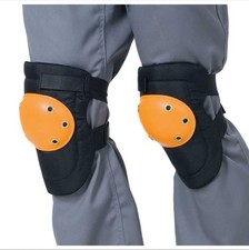 Ginocchiere da lavoro in neoprene professionali Nero Giallo alta qualità coppia