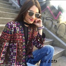 ZARA GIACCA BLAZER MULTICOLORE