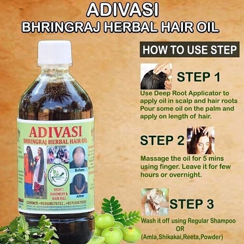Hair oil adivasi herbal - hair,