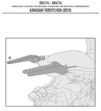 SR4114 ATTACCO PER BAULETTO MONOKEY KAWASAKI VERSYS 650 2015 2019 GIVI