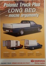 Brochure vendita auto polacca DAEWOO POLONEZ TRUCK. catalogo prospetto testo polacco