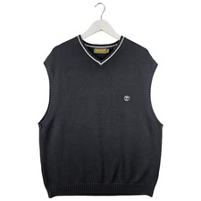 Maglione Timberland uomo nero maglia grossa gilet maglione golf taglia 2XL XXL