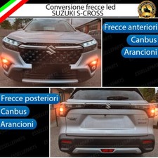 CONVERSIONE FRECCE LED SUZUKI S-CROSS ANTERIORE POSTERIORE CANBUS ARANCIONE