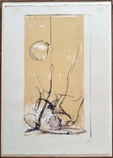 Piero Guccione litografia colori  "S.T."  anno 1972 70x50 firmata numerata