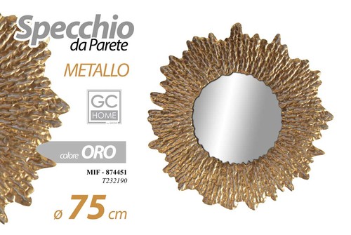 Specchio parete tondo in - da,