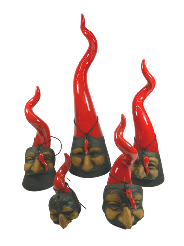 Corno rosso maschera - rosso, +