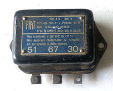 FIAT  1100 ANNI 50 REGOLATORE DI TENSIONE  USATO FUNZIONANTE TIPO A4 12 VOLT