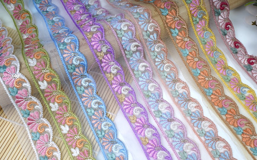 Nastro pizzo con - pizzo, paillettes