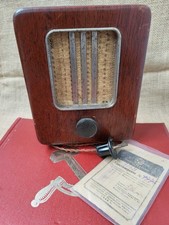 Antico altoparlante radio russo sovietico vintage RARO con documenti 1946y