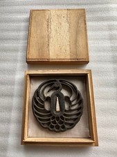 Japanese Tsuba Iron Ji Design