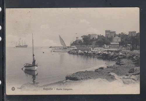 Cartolina rapallo punta - rapallo,