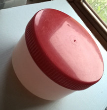 SPLENDIDO PORTA PRANZO PLASTICA ALIMENTI BIANC0/ROSSO USATO da COLLEZIONE Art826