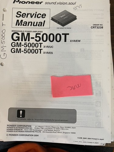 Pioneer 5000t gm5000t - pioneer,