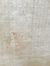 COLLEZIONISMO CARTACEO_ANTICA CARTA FILIGRANATA_FORTO_DA COLLEZIONE_'800_SET