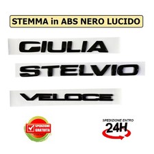 Stemma Scritta Nero Lucido per