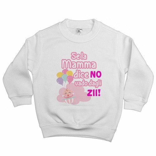 Felpa bambina personalizzabile