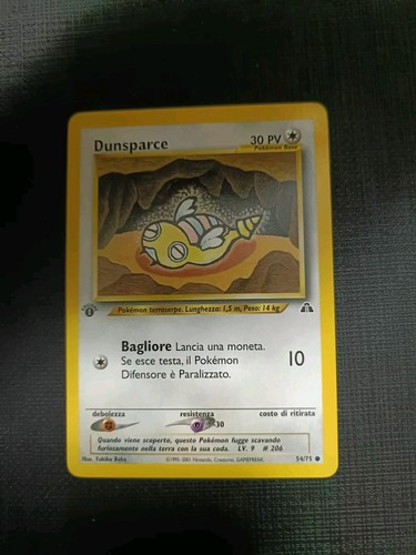 Lotto carte pokemon dunsparce - carte,