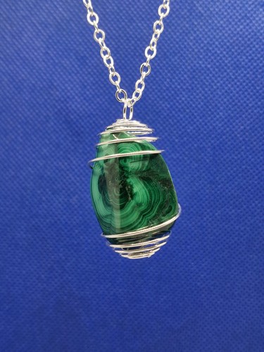 Collana malachite ciondolo - malachite,