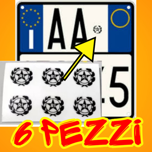 Adesivo targa auto - adesivo,