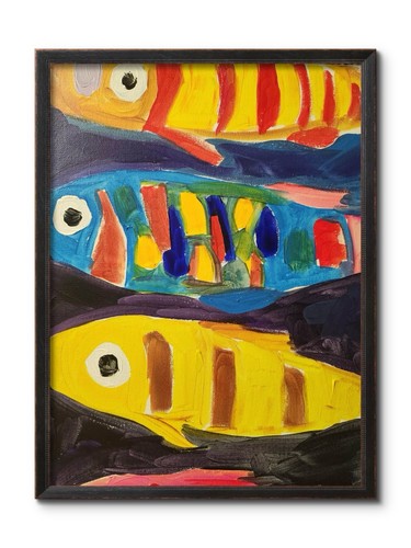 Pesce astratto impressionista