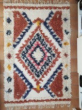 Tappeto Etnico in Cotone e Lana