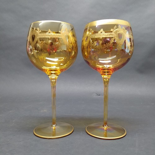 Coppia bicchieri vino - , rosso