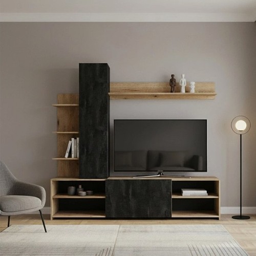 Parete attrezzata legno - parete,