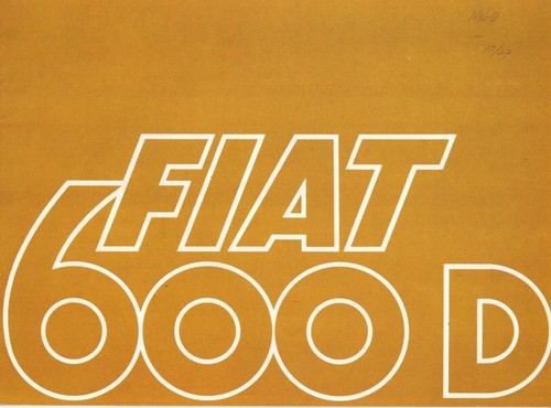 Catalogue brochure fiat 600 - brochure,