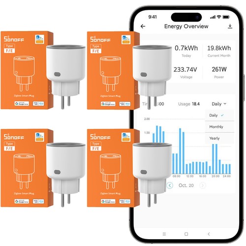 4packs sonoff s60 zigbee smart - 4packs,