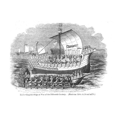 Una nave guerra - una, da