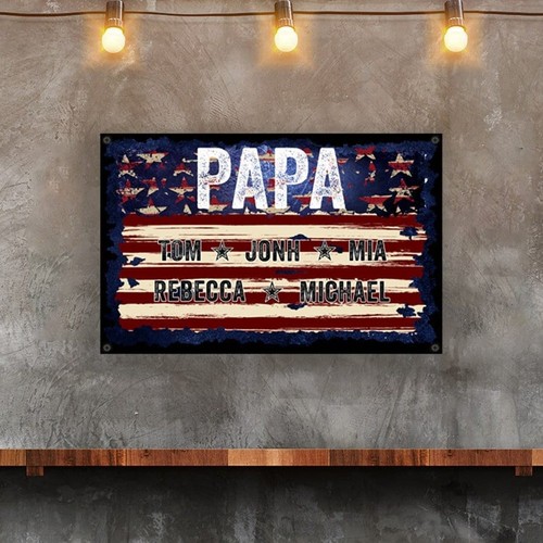 Insegna papà metallo - papà,