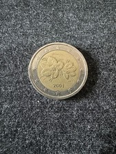 ⭐️🇫🇮MONETA 2 EURO FINLANDIA 2001 Circolata (M)⭐️