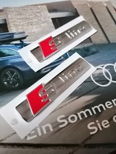 Originale AUDI S-Line scritta logo segno emblema A2 A3 A4 A5 A6 A7 Q2 Q3 Q5 
