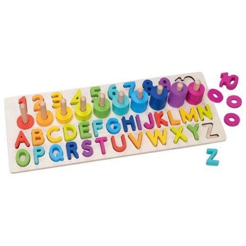 Puzzle alfanumerico colorato - puzzle,