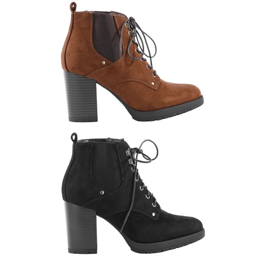 Women wide heel - lace, up