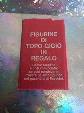 BUSTINA FIGURINE VINTAGE TOPO GIGIO PAVESINI ALLEGATA A TOPOLINO 8 CARDS OTTIMA