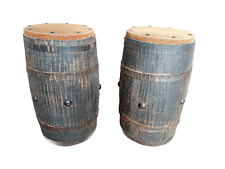 COPPIA SGABELLI A FORMA DI BOTTE INTEGRI E ORIGINALI DI EPOCA 900'