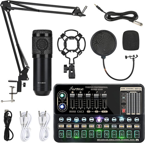 Kit microfono con scheda audio - scheda,